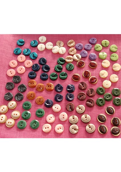 Karma Bebek Üst Delik Sedef Bebek Düğmesi ( 9 ) 100 Adet fiyatları