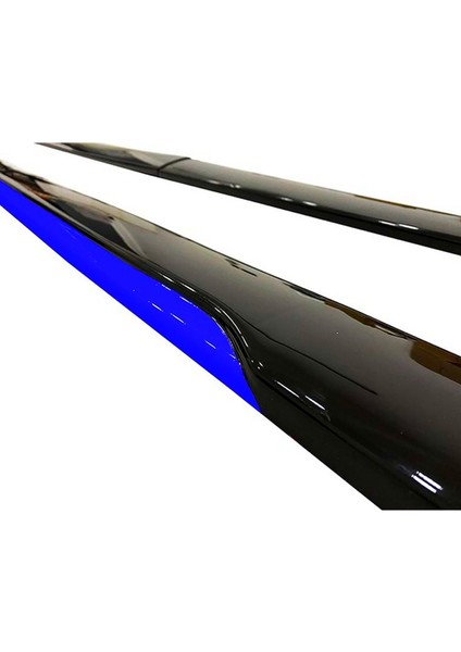 Nissan Note 2005-2012 Mavi Şeritli Yan Marşpiyel 2 Adet