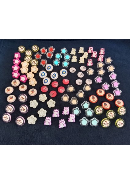 Karma Bebek Düğmesi 100 Adet ( 7 )