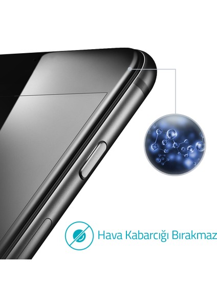 iPhone 6 Plus/6s Plus Ekran Koruyucu Silikon Çerçeveli 5d Temperli Cam Şeffaf