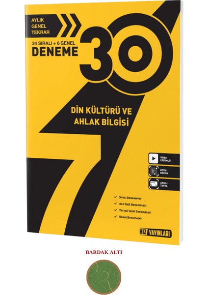 7. Sınıf Din Kültürü ve Ahlak Bilgisi Deneme