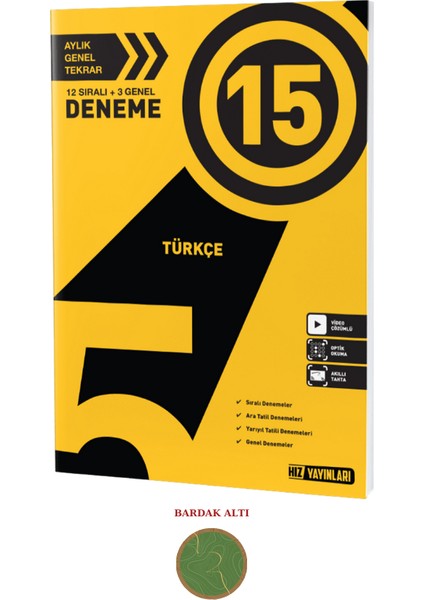 Hız Yayınları 5. Sınıf Türkçe Deneme