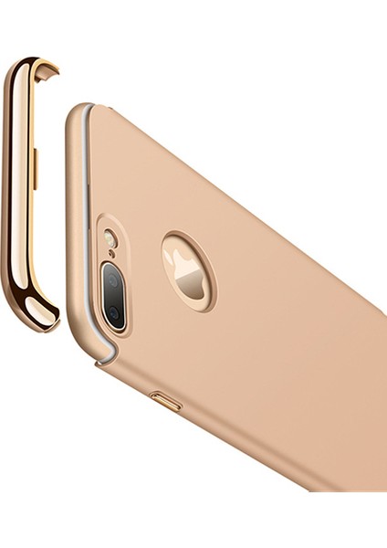 iPhone 7 / 8 Plus Kılıf Golden Frame Arka Kapak Gold