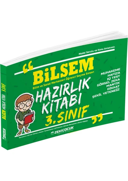 Zeki Çocuk 3. Sınıf Bilsem Hazırlık Kitabı