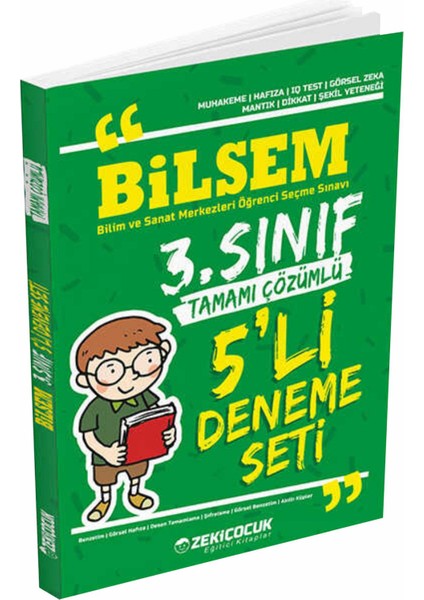 Zeki Çocuk 3. Sınıf Bilsem Hazırlık Seti