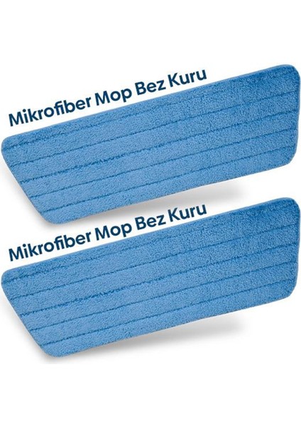 Adanzeye Mikrofiber Mop Bez İkili Kuru