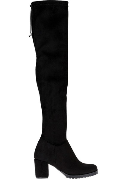 22BK41.5400 Topuklu Diz Üstü Streç Kadın Çizme