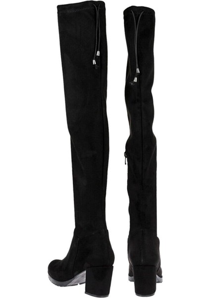 22BK41.5400 Topuklu Diz Üstü Streç Kadın Çizme modelleri