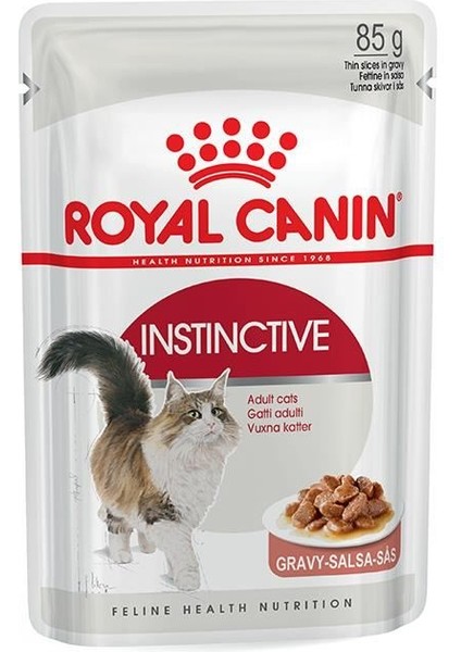 Gravy Soslu Instinctive Yetişkin Kedi Konservesi 85GR