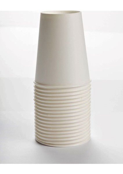 Karton Bardak 6,5 Oz Sıcak - Soğuk 50 Adet Desensiz Beyaz