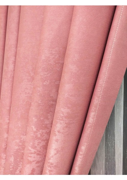 Taç Pudra Soft Kumaş Fon Perde, 1/2 Seyrek Pile, 50 x 270 cm modelleri