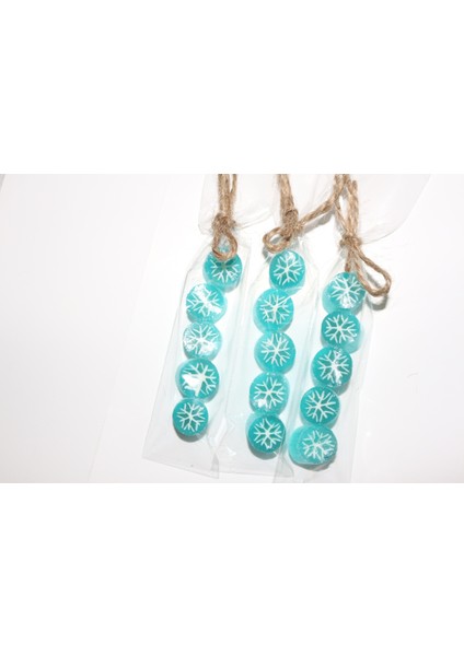 Kar Desenli Özel Yılbaşı Parmak Şeker 10 Adet