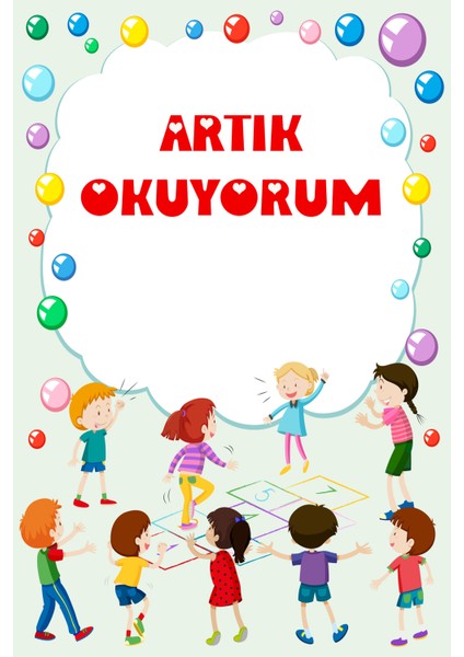 Artık Okuyorum Yazılı Branda (Arka FON)(100X150 Cm)