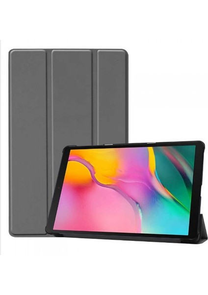 Samsung Galaxy Tab A 8.0 Inç 2019 T290-T295-T297 Smart Cover Standlı Arkası Şeffaf 1-1 Uyumlu Tablet Kılıfı