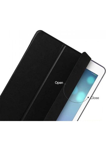 Apple iPad 7-8.nesil 10.2 Inç Smart Cover Standlı Arkası Şeffaf 1-1 Uyumlu Tablet Kılıfı (A2197/A2198/A2200/A2270/A2428/A2429/A2430)