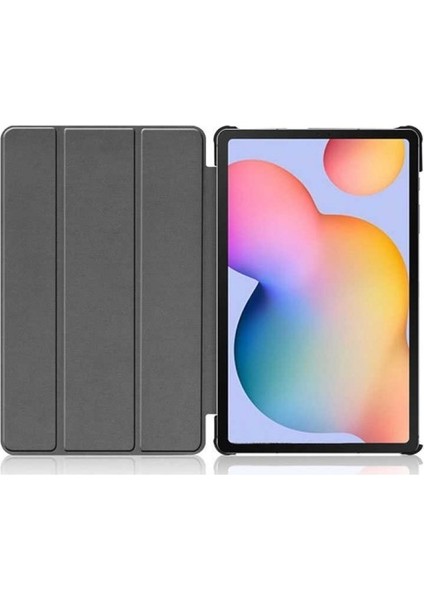 Samsung Galaxy Tab A7 10.4 Inç 2020 T500-T505-T507 Smart Cover Standlı Arkası Şeffaf 1-1 Uyumlu Tablet Kılıfı