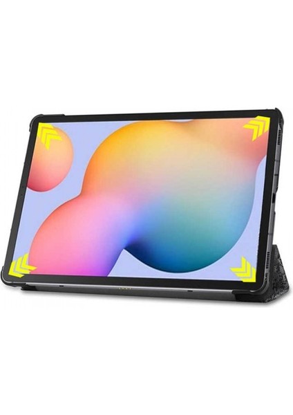 Samsung Galaxy Tab A7 10.4 Inç 2020 T500-T505-T507 Smart Cover Standlı Arkası Şeffaf 1-1 Uyumlu Tablet Kılıfı