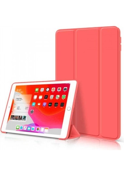 Apple iPad 7-8.nesil 10.2 Inç Mıknatıslı Uyku Modlu Içi Süet Premium Smart Cover Tablet Kılıfı (A2197/A2198/A2200/A2270/A2428/A2429/A2430)