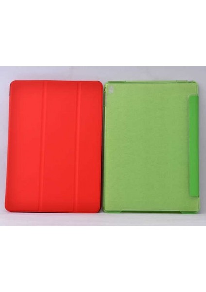 Apple iPad Air 2 - 9.7 Inç Smart Cover Standlı Arkası Şeffaf 1-1 Uyumlu Tablet Kılıfı (A1566/A1567)