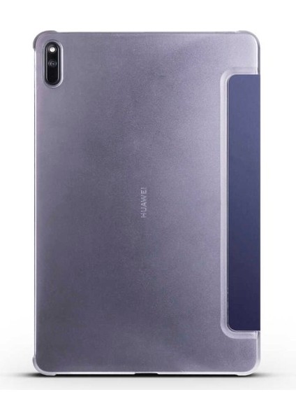 Huawei Matepad 11 Smart Cover Standlı Arkası Şeffaf 1-1 Uyumlu Tablet Kılıfı