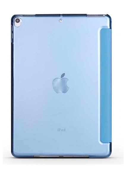 Apple iPad Pro 10.5 Inç Smart Cover Standlı Arkası Şeffaf 1-1 Uyumlu Tablet Kılıfı (A1701/A1709/A1852)