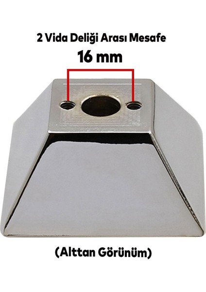 Button Çekmece Mutfak Dolap Kapak Kulpu Kulbu Krom Metal Kulp 16 mm modelleri