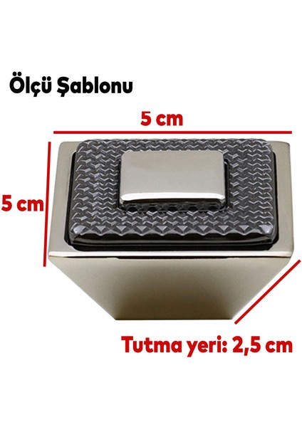 Button Çekmece Mutfak Dolap Kapak Kulpu Kulbu Krom Metal Kulp 16 mm fırsatları