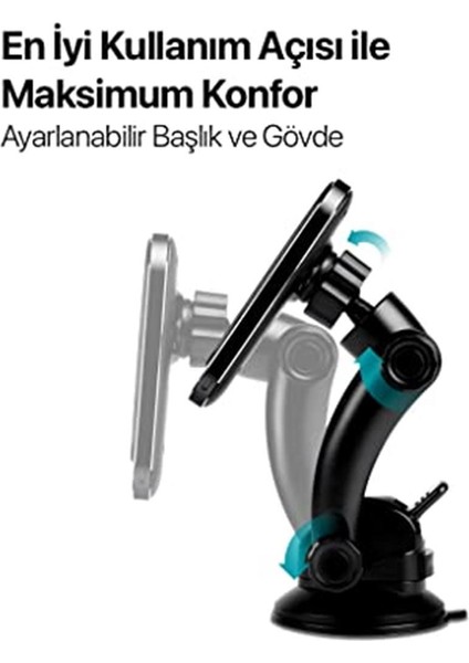 Aircharger Drive M Magsafe Uyumlu Kablosuz Şarj Özellikli Mıknatıslı Araç Içi Telefon Tutucu fırsatları