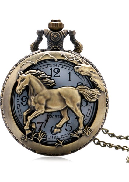 Zincirli Askılı Atlı Modelli Antik Köstekli Saat fiyatları