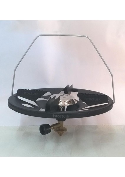 Mavi Tüp Piknik Ocağı Başlığı Kamp Ocağı Komple Başlık Seti Musluk+Brülör+Tencere Oturağı+Tutma Sapı