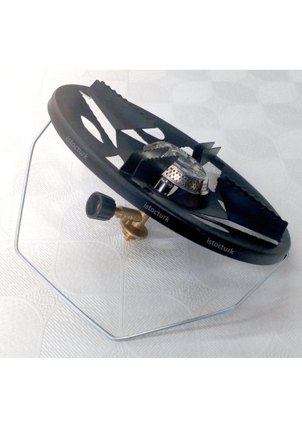 Mavi Tüp Piknik Ocağı Başlığı Kamp Ocağı Komple Başlık Seti Musluk+Brülör+Tencere Oturağı+Tutma Sapı fırsatları