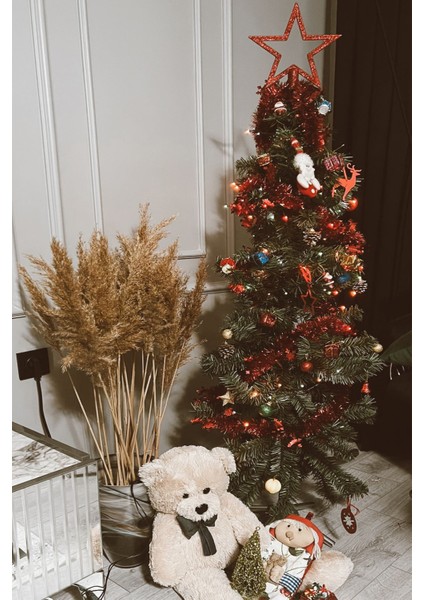 Yılbaşı Çam Ağacı 150 cm 200 Dal Demir Ayaklı - Christmas Çam Ağacı - Noel Ağacı
