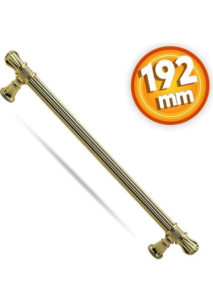Akbatı Çekmece Dolap Kapak Kulpu Kulbu 192 mm Gold Metal Kulp