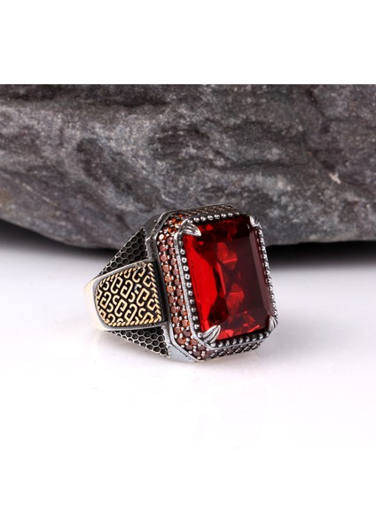 Zirkon Taşlı 925 Ayar Gümüş Erkek Yüzük fiyatları