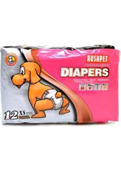 Köpek Tuvalet Bezi 12 Adet Xs