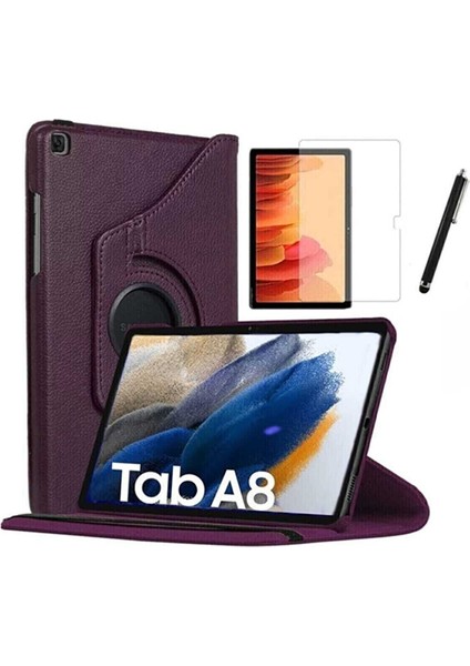 Asil Bilişim Samsung Galaxy Tab A8 10.5 SM-X200 2021 Uyumlu Kılıf Dönebilen Koruyucu Kılıf Ekran Koruyucu Kalem 10.5 Inç