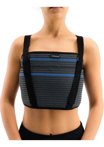 Göğüs Korsesi Çelik Balenli Füme