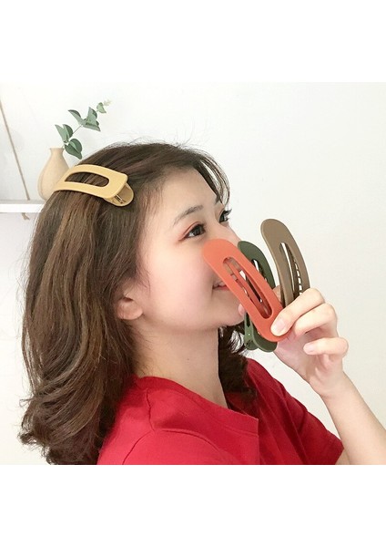 Büyük Boy Klipsli Bayan Saç Tokası Haki