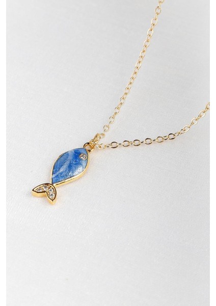 Mavi Balıklı Şans Kolyesi fiyatları