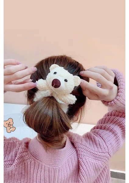 Teddy Bear Peluş Ayıcıklı Kürklü Simit Toka