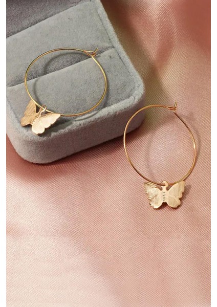 Kelebek Halkası Küpe