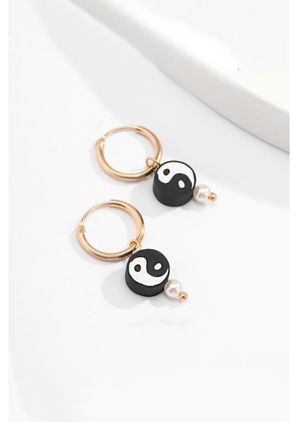 Peace Ying Yang Küpe