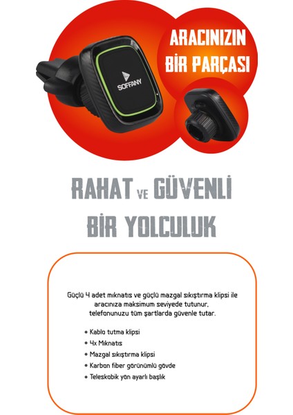 Manyetik Araç Telefon Tutucu MCH-110