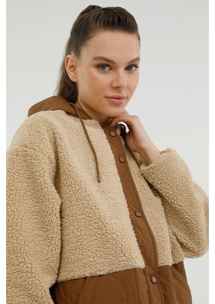 CT2008 Hannah Teddy Kadın Mont - Camel fırsatları