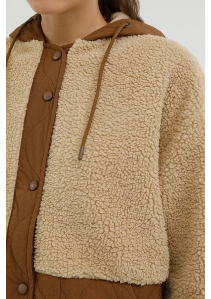 CT2008 Hannah Teddy Kadın Mont - Camel indirimleri