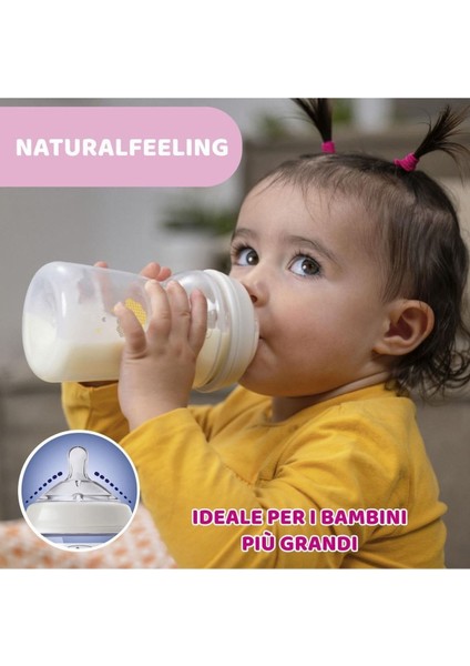 Natural Feeling Pp Biberon 330ML Desenli