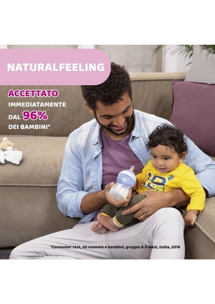 Natural Feeling Cam Biberon 150 ml Desenli