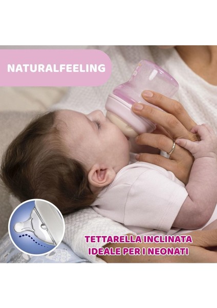 Natural Feeling Cam Biberon 250 ml Desenli