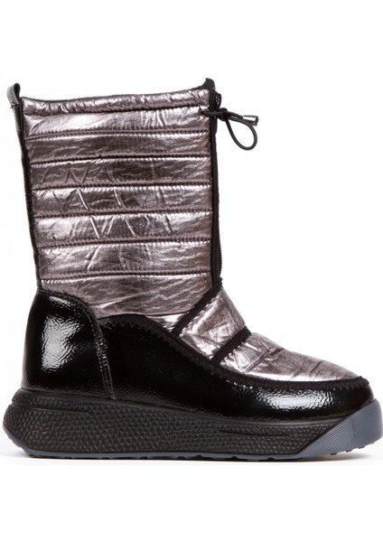 610-PL Kadın Platin Trak Tabanlı Paraşüt Kumaşlı Kar Botu fiyatları