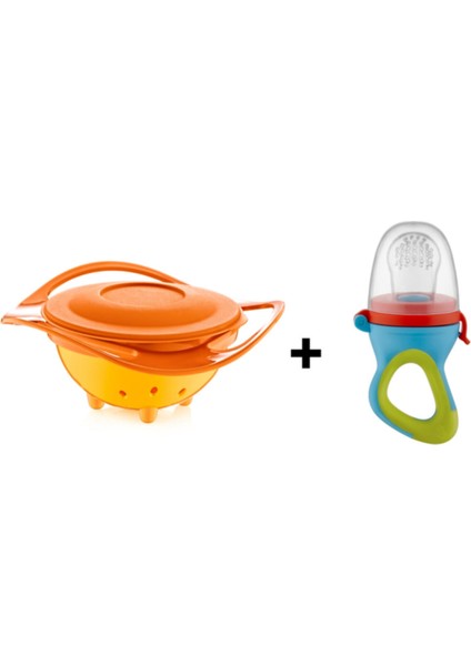 Babyjem Beslenme Seti (Dökülmeyen Tabak+Meyve Sebze Emziği)